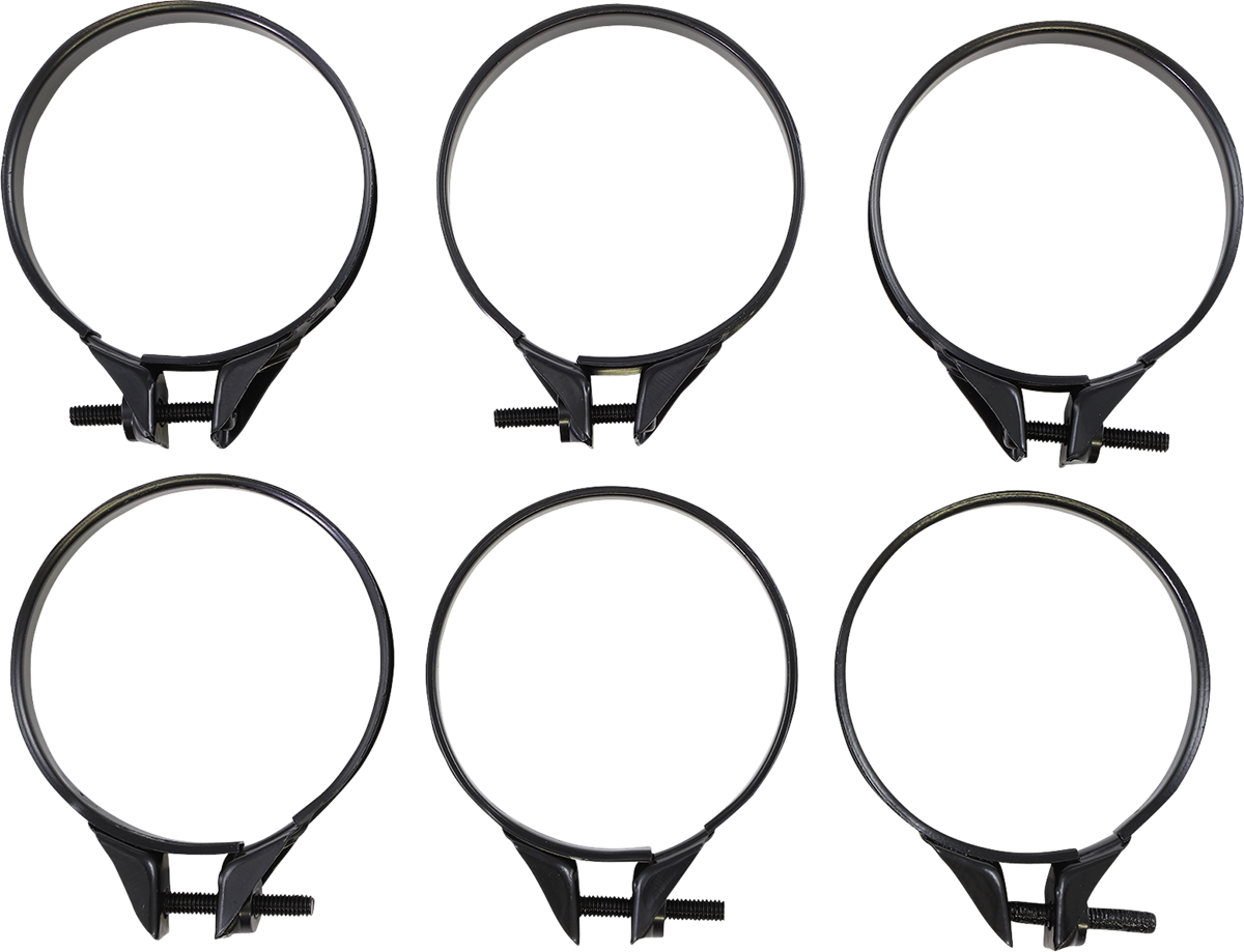 MOOSE OFFROAD Carburetor Clamps - 55-58 mm - 6-Pack 110-1058