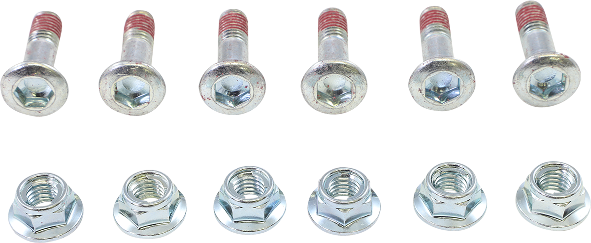 MOOSE OFFROAD Bolts with Nuts - Sprocket - 6 Pack 2008-HSM