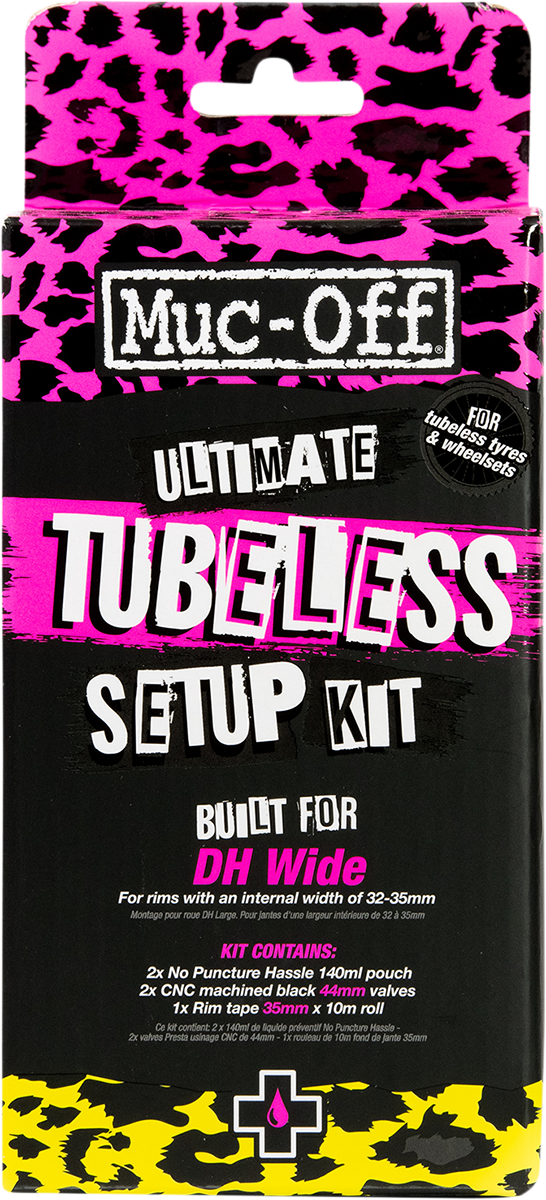 MUC-OFF USA Ultimate Tubeless Setup Kit - DH/Plus - 35 mm Tape 20087