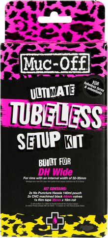 MUC-OFF USA Ultimate Tubeless Setup Kit - DH/Plus - 35 mm Tape 20087