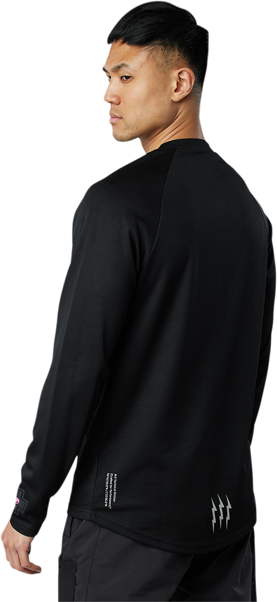 MUC-OFF USA Riders Mountain Bike Long-Sleeve Jersey - Black - XS 20364