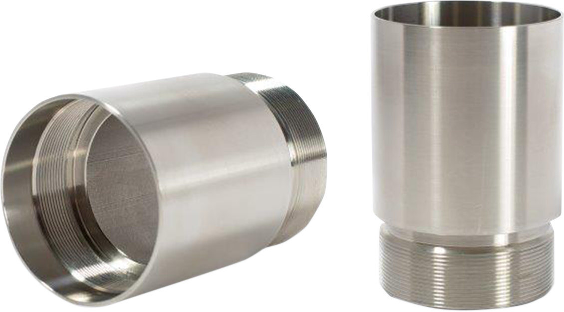 CYCLE VISIONS Fork Tube Extensions - 49 mm - Extends +1" - Chrome CV7115