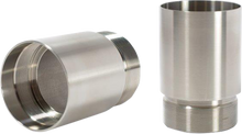 CYCLE VISIONS Fork Tube Extensions - 49 mm - Extends +1" - Chrome CV7115