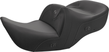 SADDLEMEN Heated Roadsofa™ Seat - Carbon Fiber - Without Backrest - Black - GL H01-07-185HCT