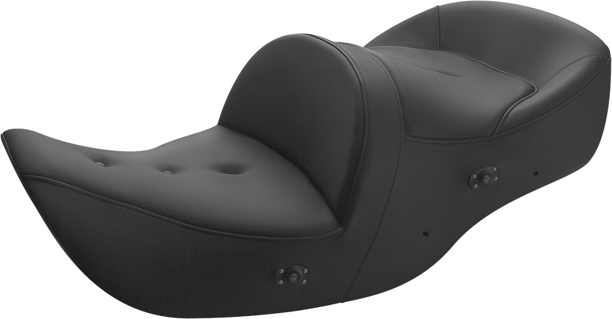 SADDLEMEN Seat - Roadsofa™ - Without Backrest - Pillow Top - Black - Heated H01-07-181HCT