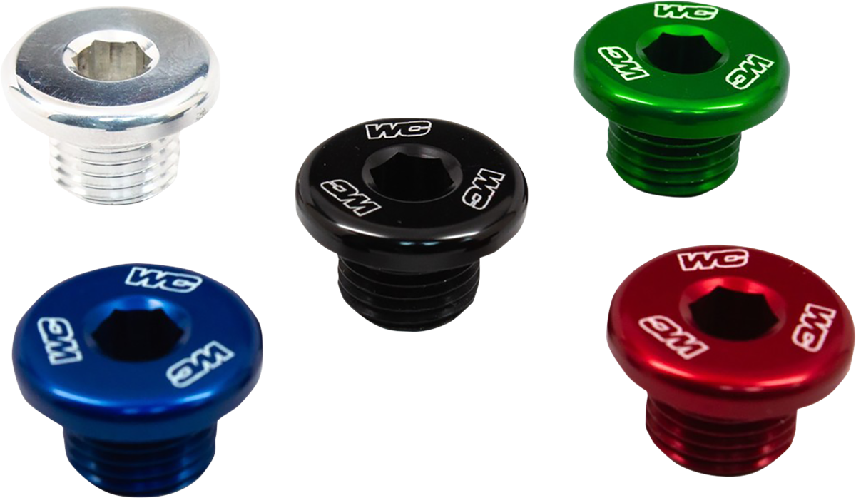 WORKS CONNECTION Radiator Drain Plug - Blue - Honda/Kawasaki 24-630