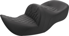 SADDLEMEN Seat - Roadsofa™ - Without Backrest - Full Lattice Stitch - Black H01-07-182