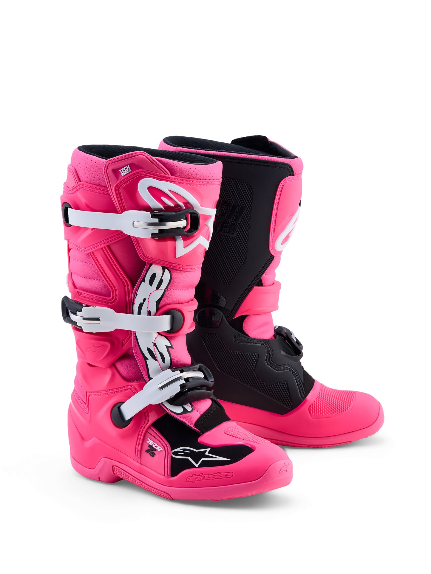 Tech 7s Boots Pink Fluo/Blk/Wht 6