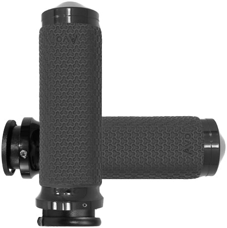 Memory Foam Grips 1.5" Medium Black Indian Touring