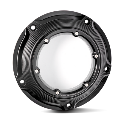 Performance Machine Vision Derby Cover W/Bezel - Black Ops