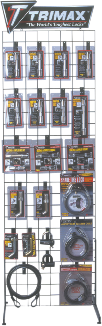 TRIMAX Product Display - Header and Hooks POP RACK