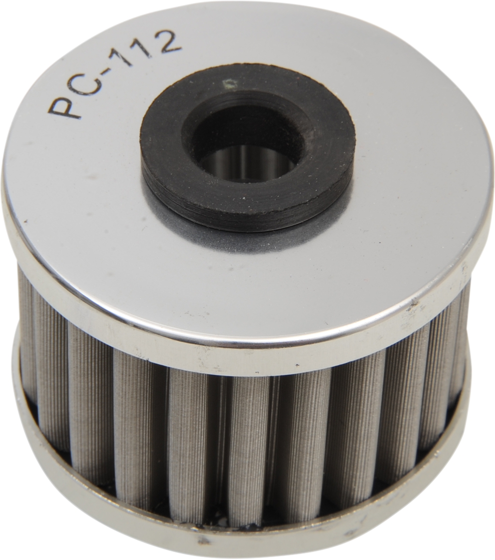 PC RACING Flo® Stainless Steel Oil Filter - Honda/Kawasaki/Polaris PC112