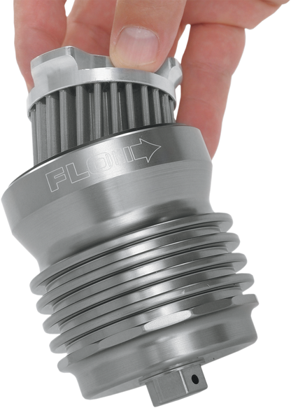 PC RACING Flo® "Spin-on" Oil Filter - Gunmetal Gray PCS1