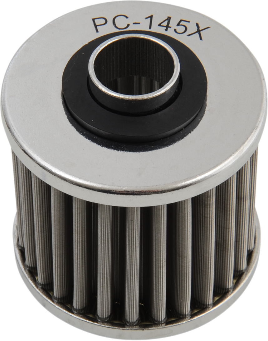 PC RACING Flo® Stainless Steel Oil Filter - Aprilia/MZ/Yamaha PC145X