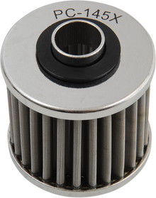 PC RACING Flo® Stainless Steel Oil Filter - Aprilia/MZ/Yamaha PC145X
