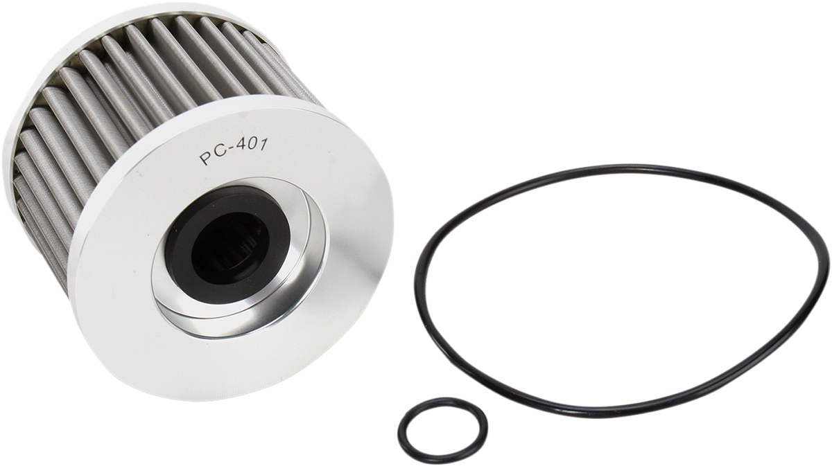 PC RACING Flo® Stainless Steel Oil Filter - Honda PC401