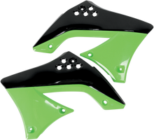 UFO Radiator Shroud - Black/Green KA04713-999