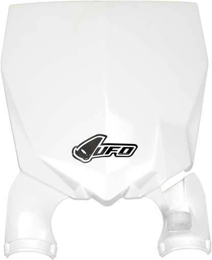 UFO Stadium Number Plate - White - Yamaha YA04855-046