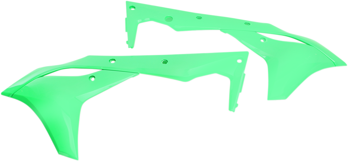 UFO Radiator Covers - Fluorescent Green KA04747-AFLU