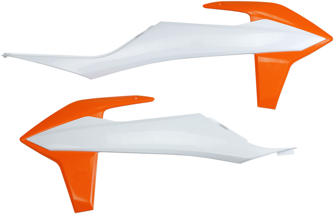 UFO Radiator Covers - White/Orange KT04092999