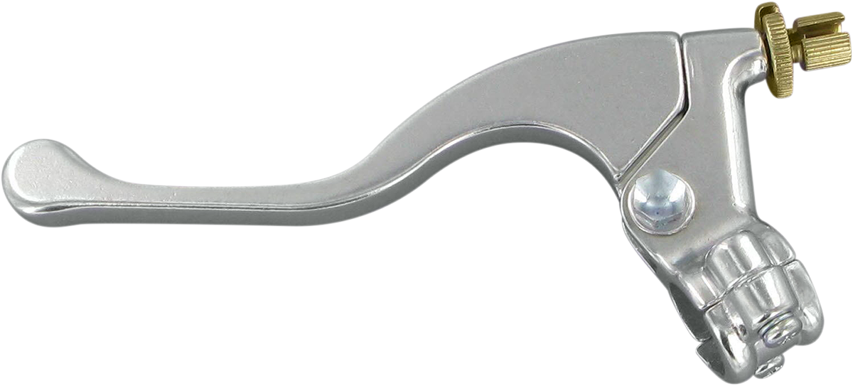 PARTS UNLIMITED Shorty Style Power Lever Assembly - Left Hand - Honda - Silver 43-1101L