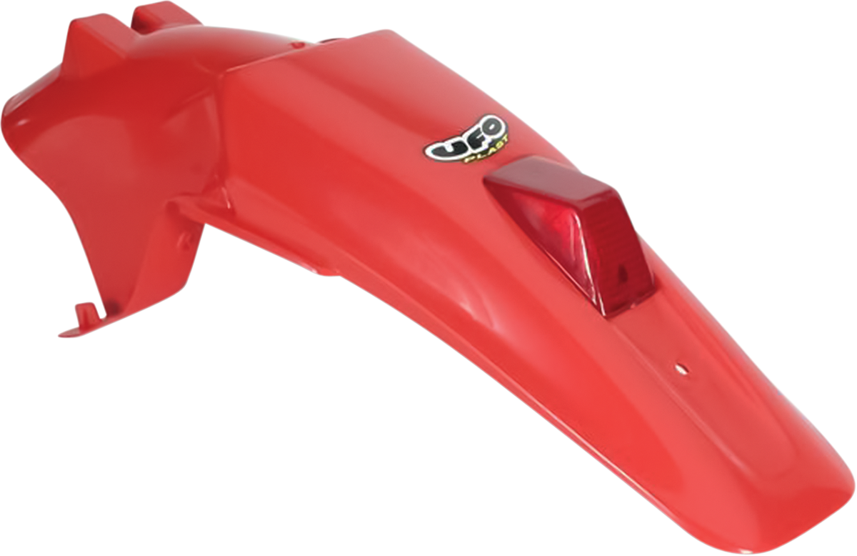 UFO Enduro Rear Fender with Tail Light - OEM XR Red HO03678069