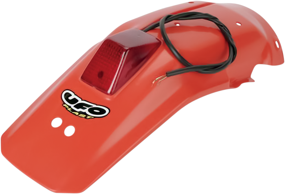 UFO Enduro Rear Fender with 21/5W Light - OEM XR Red HO02650121