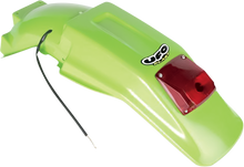 UFO Enduro Rear Fender - With Light - Green KA02715026