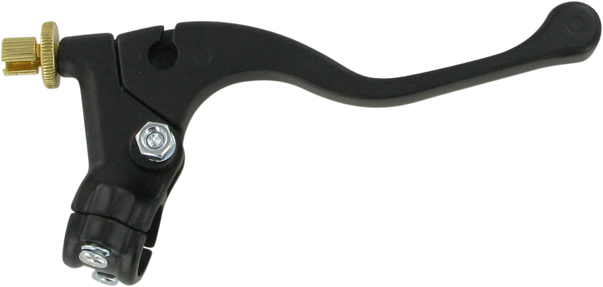 PARTS UNLIMITED Shorty Style Power Lever Assembly - Left Hand - Honda - Black 43-1104L
