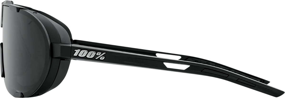 100% Westcraft Sunglasses - Matte Black - Smoke Lens 61046-102-01