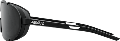100% Westcraft Sunglasses - Matte Black - Smoke Lens 61046-102-01
