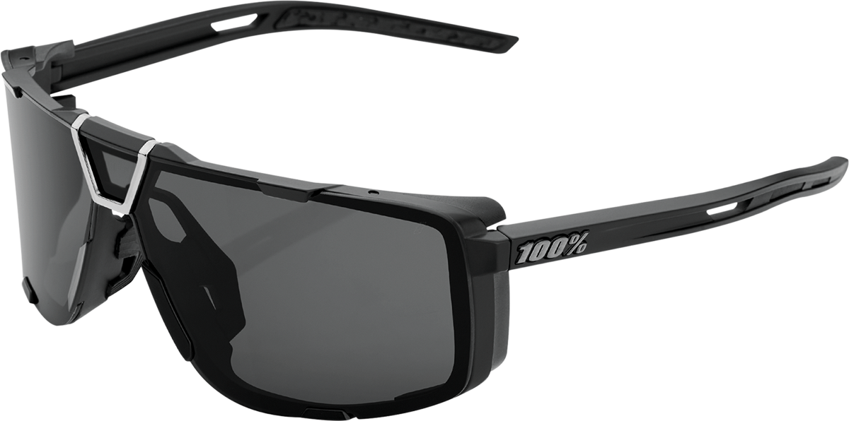 100% Eastcraft Sunglasses - Matte Black - Smoke Lens 61045-102-01