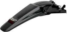 UFO Enduro Rear Fender - With LED Light - Black HO03646-001