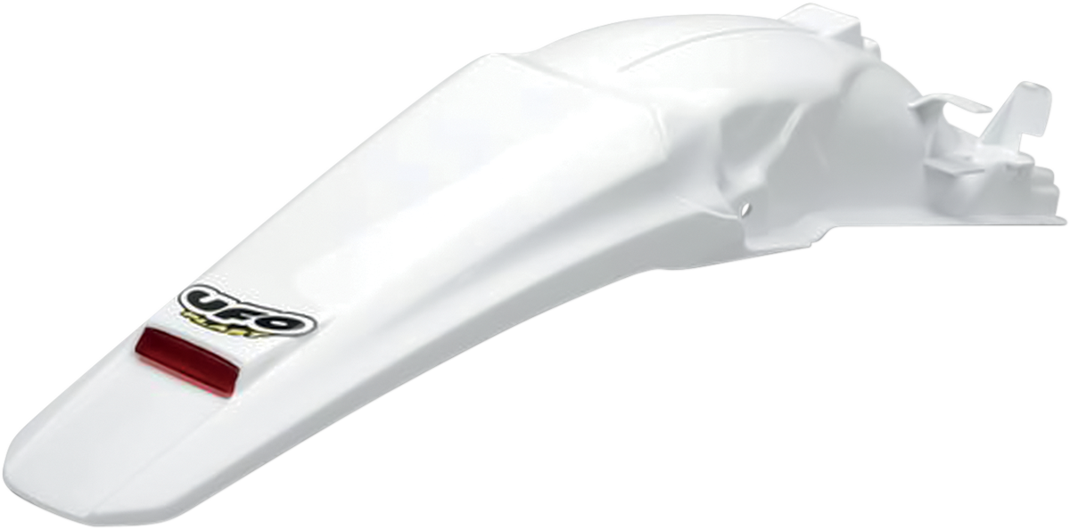 UFO Enduro Rear Fender - With LED Light - White HO03646-041