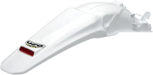 UFO Enduro Rear Fender - With LED Light - White HO03646-041