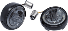 CIRO Turn Signal Insert - Amber/White LED - Smoke Lens - Black 45620