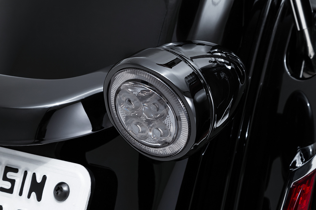 CIRO Turn Signal Insert - Red LED - Smoke Lens - Black 45621
