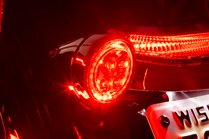 CIRO Turn Signal Insert - Red LED - Red Lens - Chrome 45700