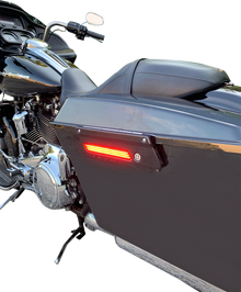 CUSTOM DYNAMICS Latch Light - Saddlebag - Red - Black CD-SBL-BCM-RB