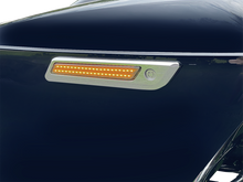 CUSTOM DYNAMICS Latch Light - Saddlebag - Dual Color - Smoke - Chrome CD-SBL-DC-SC