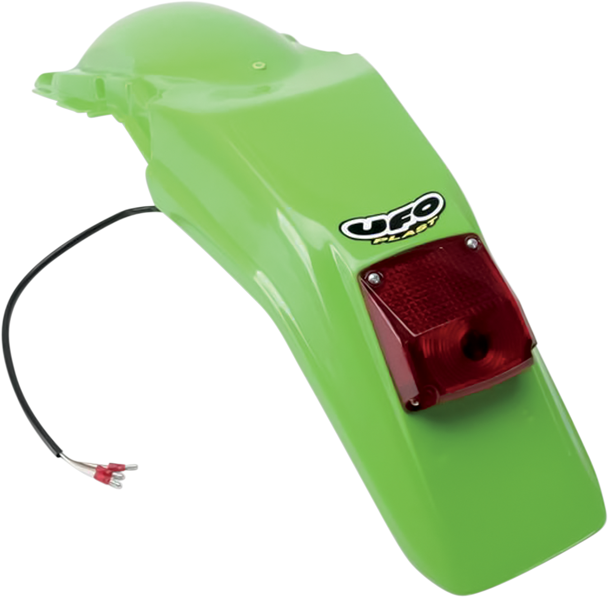UFO Enduro Rear Fender - With Light - Green KA02789-026