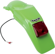 UFO Enduro Rear Fender - With Light - Green KA02789-026