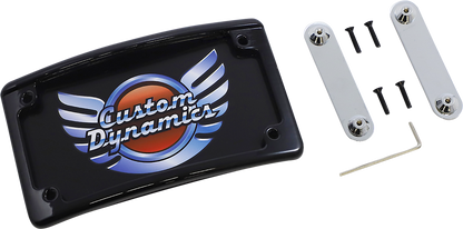 CUSTOM DYNAMICS License Plate Frame - LED - Black LPF-RAD-CVO-B