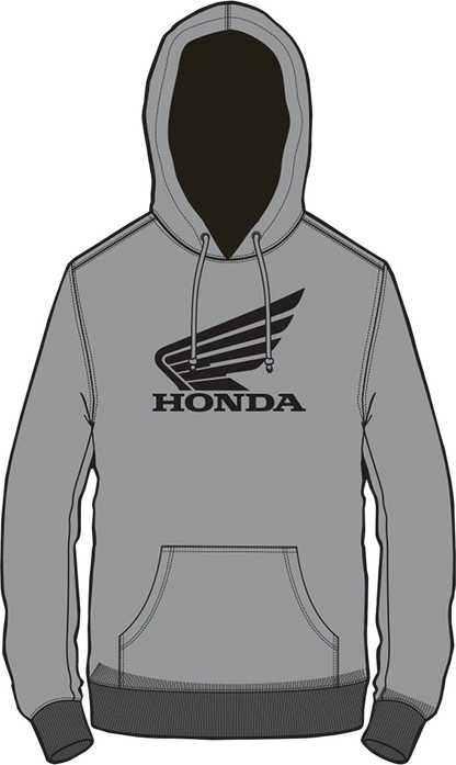 D'COR VISUALS Honda Wing Sweatshirt - Gray - Large 85-204-3