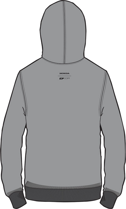 D'COR VISUALS Honda Wing Sweatshirt - Gray - 2XL 85-204-5