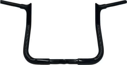 FAT BAGGERS INC. 1-1/4" EZ Install Pointed Top Handlebar - Reduced Reach - 11" - Black 905011-B