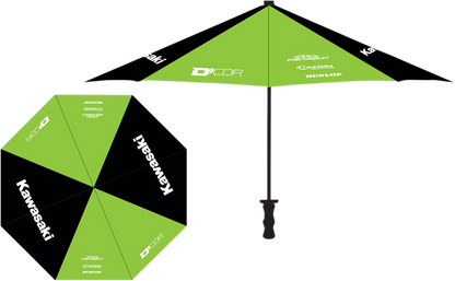 D'COR VISUALS Umbrella - Kawasaki - Green/Black 81-103-1