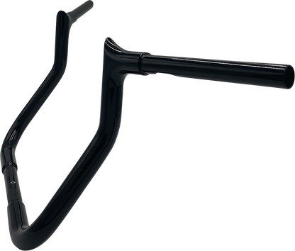 FAT BAGGERS INC. 1-1/4" EZ Install Pointed Top Handlebar - Reduced Reach - 11" - Black 905011-B