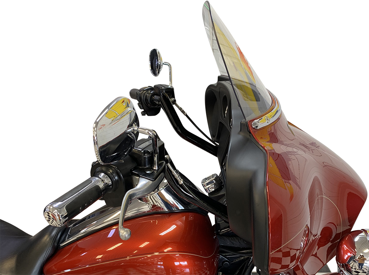FAT BAGGERS INC. 1-1/4" EZ Install Pointed Top Handlebar - Reduced Reach - 11" - Black 905011-B