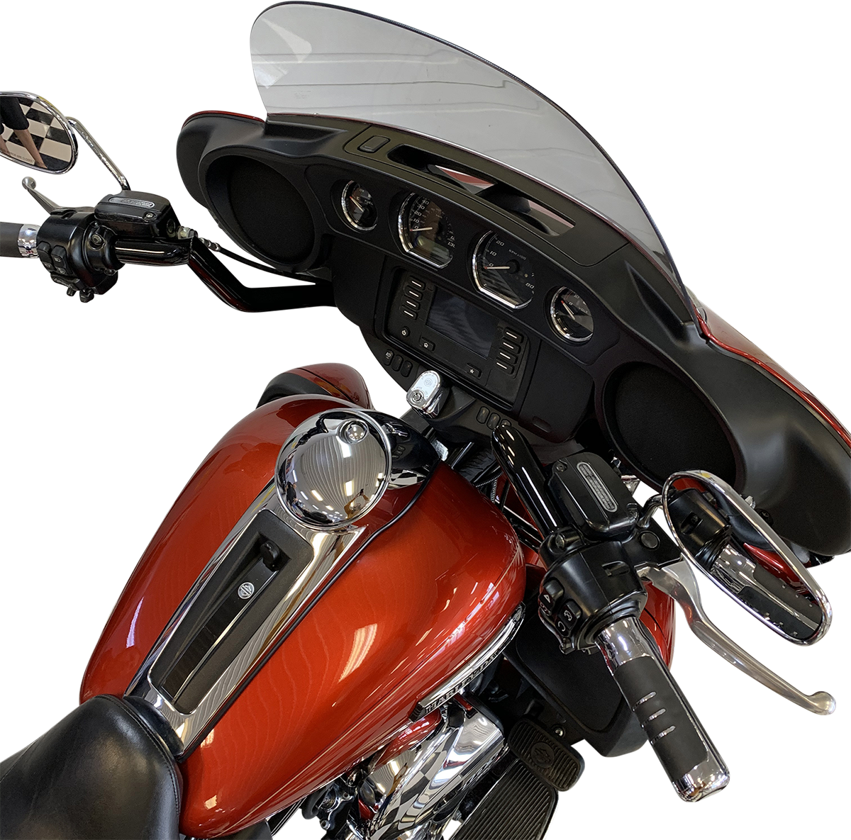 FAT BAGGERS INC. 1-1/4" EZ Install Pointed Top Handlebar - Reduced Reach - 11" - Black 905011-B